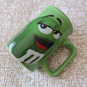 Green M&M's Raised Design Mug